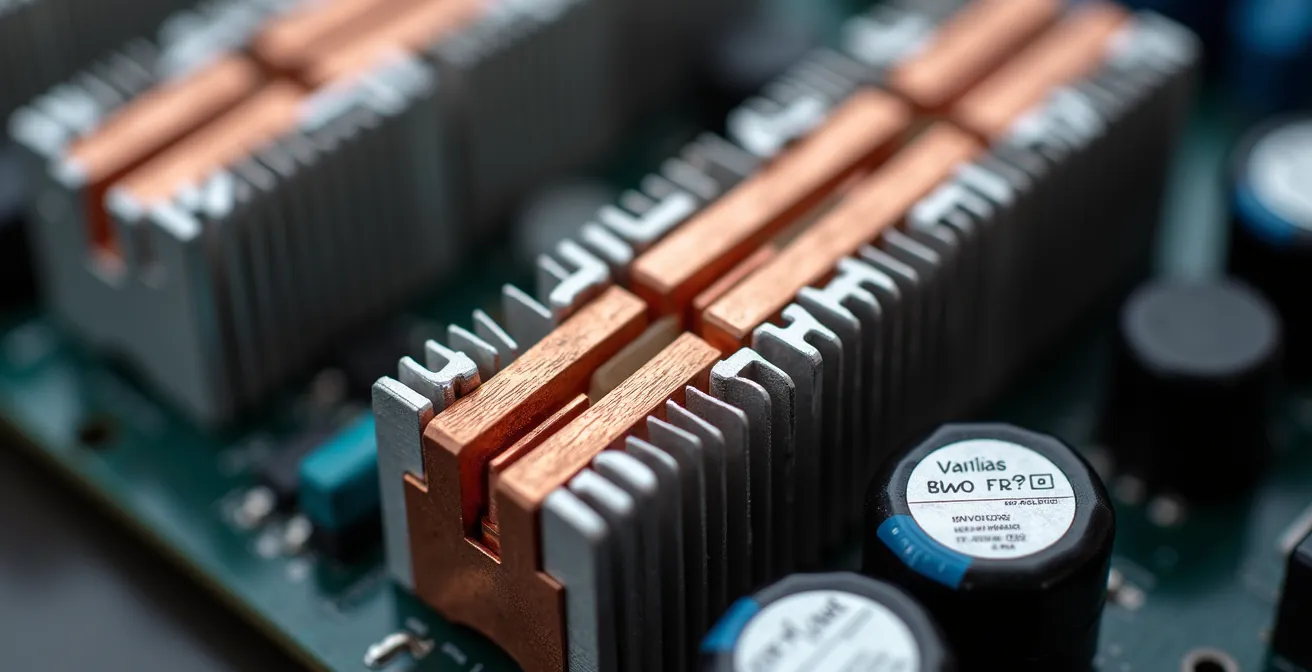 Close-up technical view of a battery inverter system showing power flow limitations