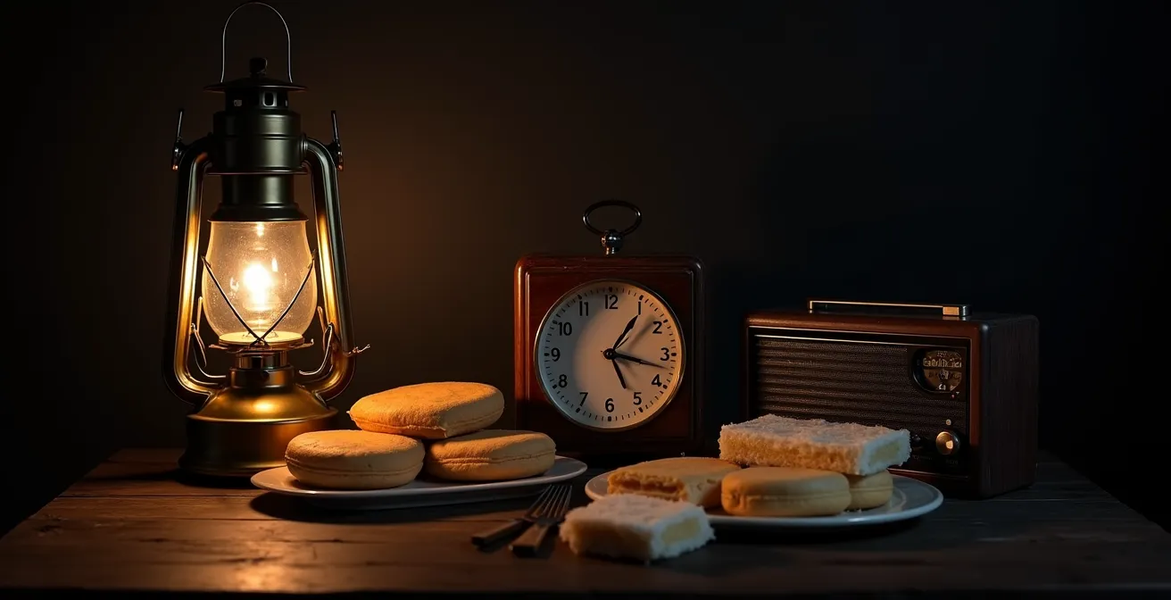 Technical diagram showing UK home critical load components during power outage