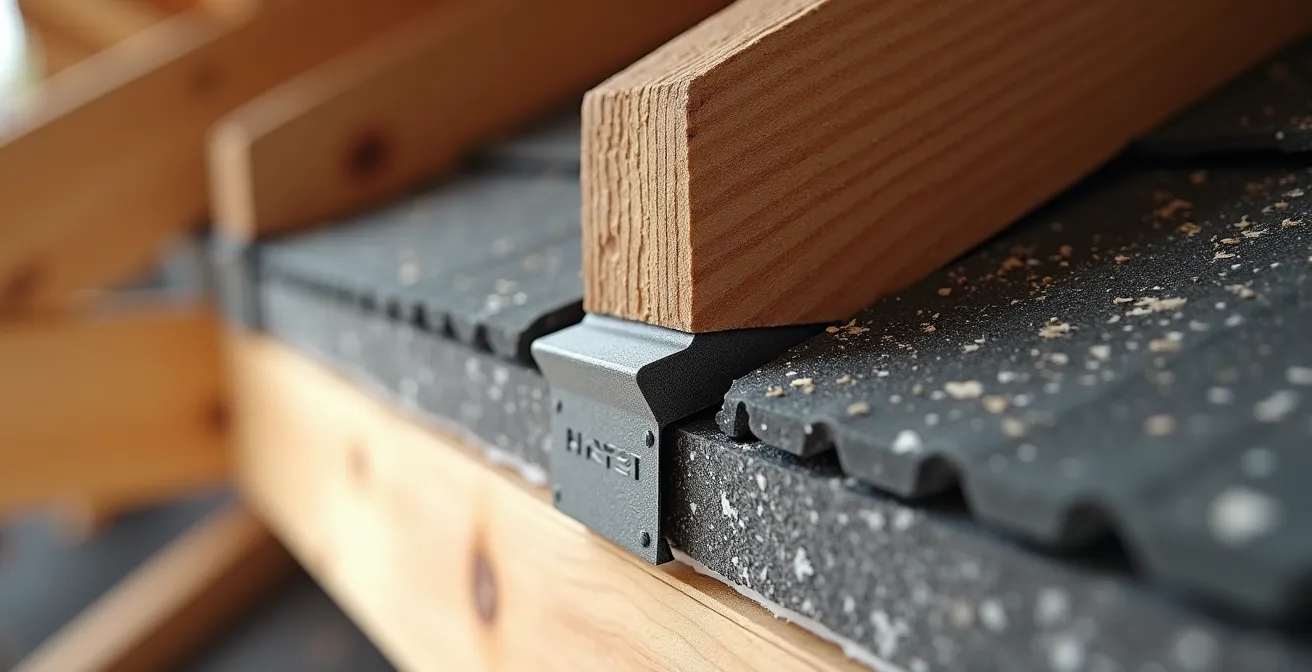 Cross-section view of properly installed eaves ventilation with insulation correctly positioned
