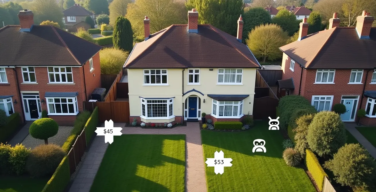 Visual breakdown of home energy improvements showing costs and point gains