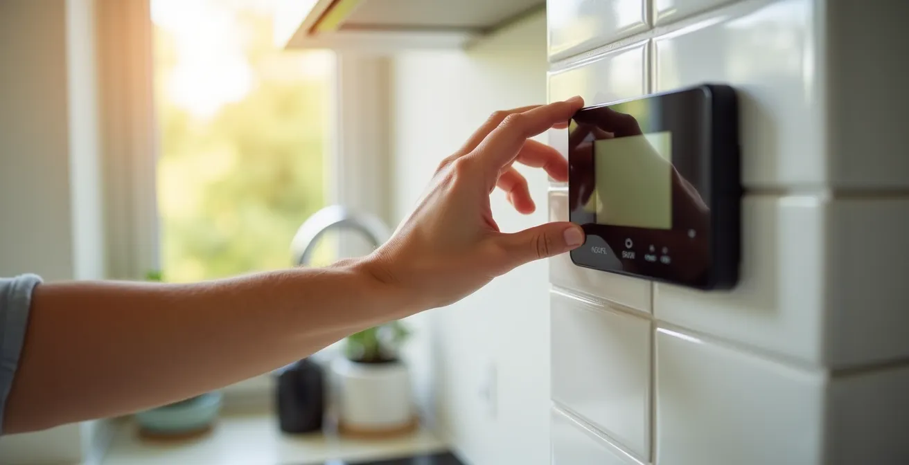 UK smart meter display showing energy export data visualization